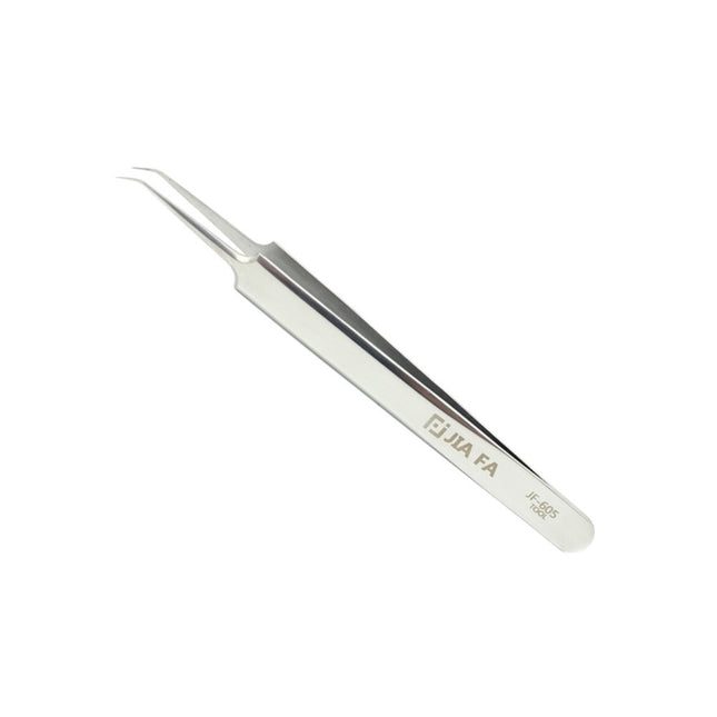 JIAFA JF-605 Stainless Steel Curved Tip Tweezers-garmade.com