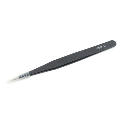 JIAFA JF-603 Straight Tip Tweezers (Black)-garmade.com