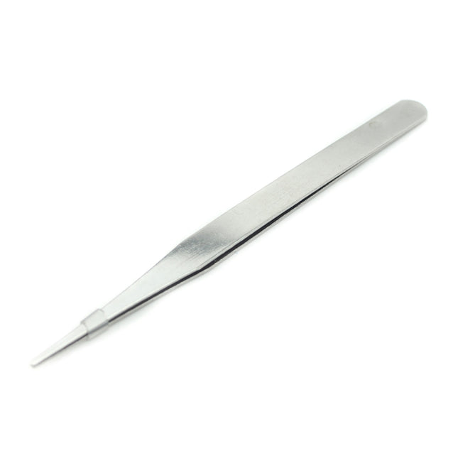JIAFA JF-603 Straight Tip Tweezers(Silver)-garmade.com