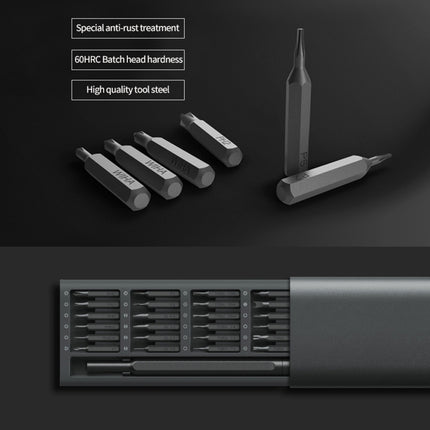 Xiaomi Mijia Wiha Daily Use Screwdriver Kit 24 in 1 Precision Magnetic Bits Aluminum Box Mijia Wiha Screw Driver Set-garmade.com