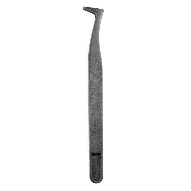 JF-S16 Anti-static Carbon Fiber Curved Tip Tweezers(Black)-garmade.com