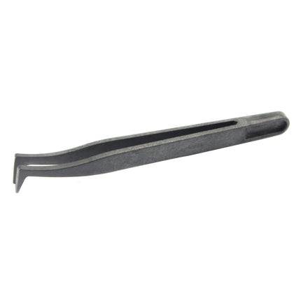 JF-S16 Anti-static Carbon Fiber Curved Tip Tweezers(Black)-garmade.com