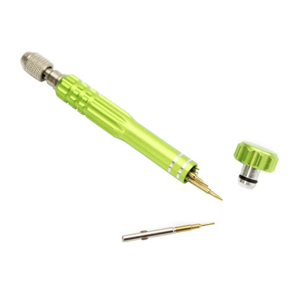 JF-6688 5 in 1 Metal Multi-purpose Pen Style Screwdriver Set for Phone Repair(Green)-garmade.com