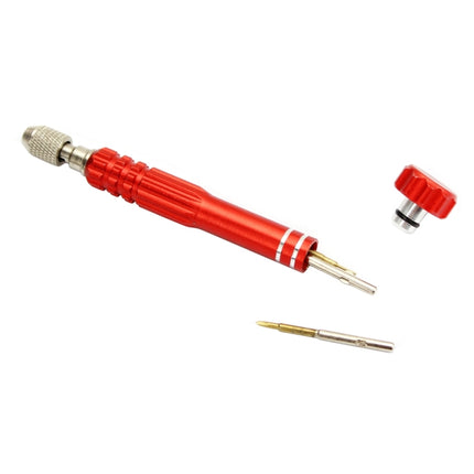 JF-6688 5 in 1 Metal Multi-purpose Pen Style Screwdriver Set for Phone Repair(Red)-garmade.com
