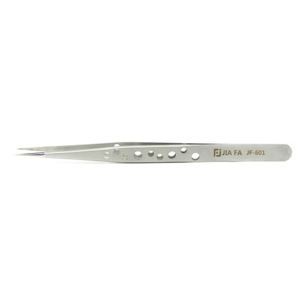 JIAFA JF-601 High-strength Straight Tip Tweezers(Silver)-garmade.com
