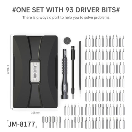 JAKEMY JM-8177 106 in 1 Screwdriver Bit Head Extension Rod Multi-functional Combination Repair Tool Set-garmade.com