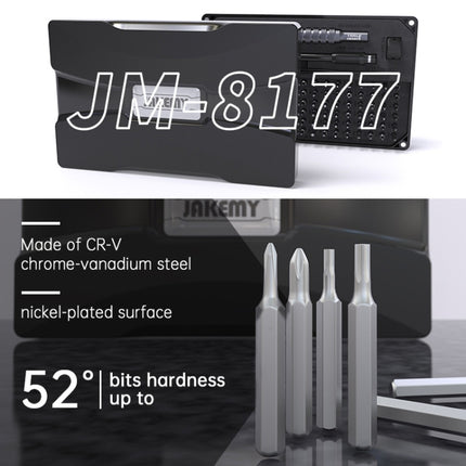 JAKEMY JM-8177 106 in 1 Screwdriver Bit Head Extension Rod Multi-functional Combination Repair Tool Set-garmade.com