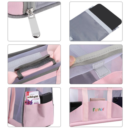 FUNADD Portable Breathable Pet Bag Outdoor Shoulder Tote Bag (Pink)-garmade.com