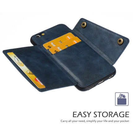 Leather Protective Case For iPhone 6 & 6s(Blue)-garmade.com