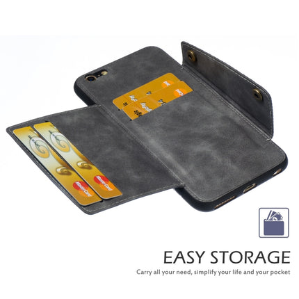 Leather Protective Case For iPhone 6 Plus & 6s Plus(Gray)-garmade.com