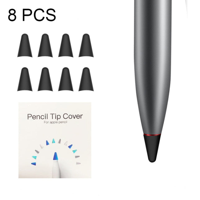 8 PCS Non-slip Mute Wear-resistant Nib Cover for M-pencil Lite (Black)-garmade.com