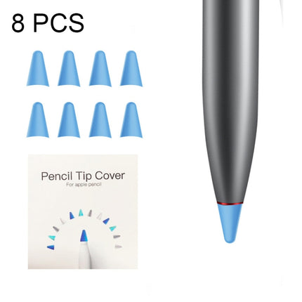 8 PCS Non-slip Mute Wear-resistant Nib Cover for M-pencil Lite (Dark Blue)-garmade.com