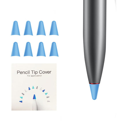 8 PCS Non-slip Mute Wear-resistant Nib Cover for M-pencil Lite (Dark Blue)-garmade.com