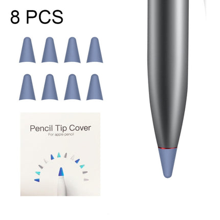8 PCS Non-slip Mute Wear-resistant Nib Cover for M-pencil Lite (Gray Blue)-garmade.com