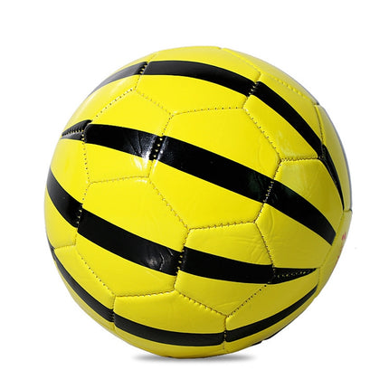 REGAIL No. 2 Intelligence PU Leather Wear-resistant Yellow Watermelon Shape Football for Children, with Inflator-garmade.com