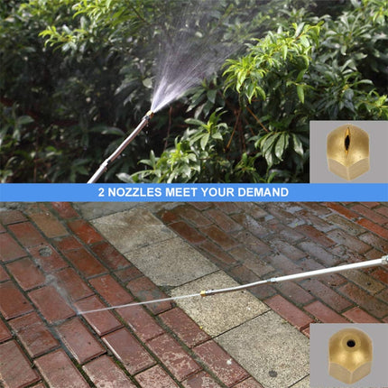 Garden Lawn Irrigation High Pressure Hose Spray Nozzle Car Wash Cleaning Tools Set (Orange)-garmade.com