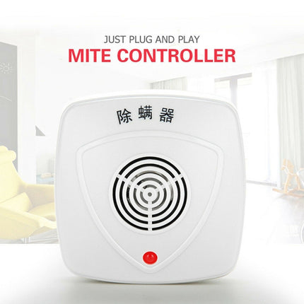 Household Wireless Ultrasonic Mites Removal Instrument Bed Vacuum Cleaner Mites Removal and Sterilization, US Plug(White)-garmade.com