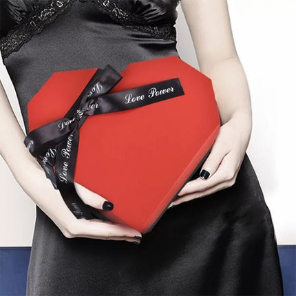 Heart Shape DIY Handmade Photo Album Surprise Explosion Bouncing Gift Box-garmade.com