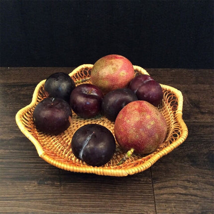 GP3 Braided Sweet Vegetable Fruit Snack Storage Tray Basket, Size: L-garmade.com