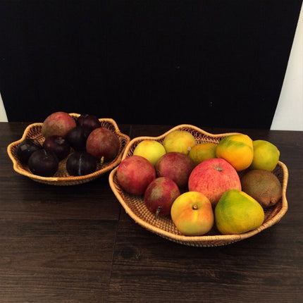 2 PCS GP3 Braided Sweet Vegetable Fruit Snack Storage Tray Basket-garmade.com