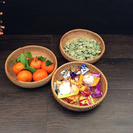 GP16 Braided Sweet Vegetable Fruit Snack Storage Tray Display Basket-garmade.com