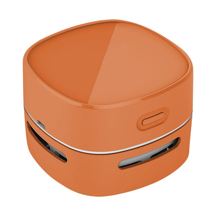 4W Hardcover Rechargeable Style Portable Handheld Wireless Mini Desktop Vacuum Cleaner(Orange)-garmade.com