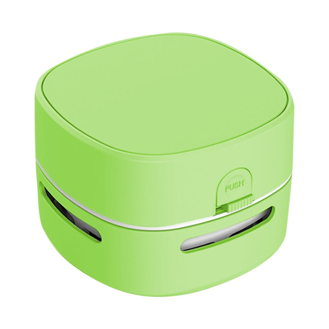 3W Hardcover Battery Style Portable Handheld Wireless Mini Desktop Vacuum Cleaner(Green)-garmade.com