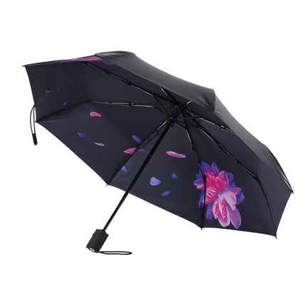 WK WT-U3 Sunny and Rainy Sunscreen and UV Protection Folding Automatic Umbrella(Moon Purple)-garmade.com