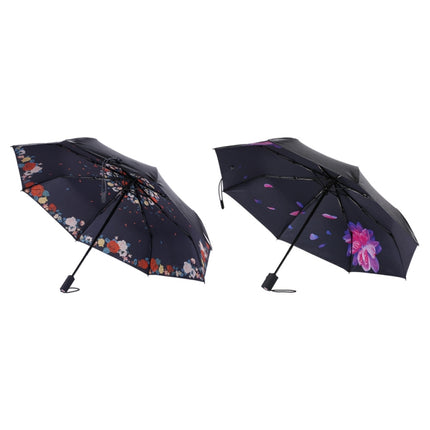 WK WT-U3 Sunny and Rainy Sunscreen and UV Protection Folding Automatic Umbrella(Flower Sleep)-garmade.com
