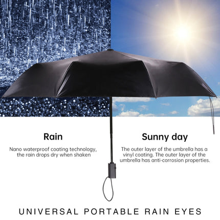 WK WT-U3 Sunny and Rainy Sunscreen and UV Protection Folding Automatic Umbrella(Moon Purple)-garmade.com