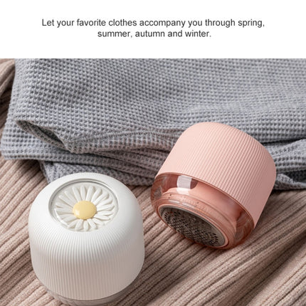 Daisy Pattern Home USB Clothes Hair Ball Trimmer Rechargeable USB Electric Ball Remover (Pink)-garmade.com
