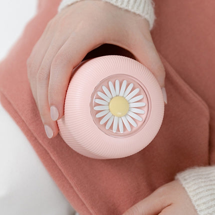 Daisy Pattern Home USB Clothes Hair Ball Trimmer Rechargeable USB Electric Ball Remover (Pink)-garmade.com