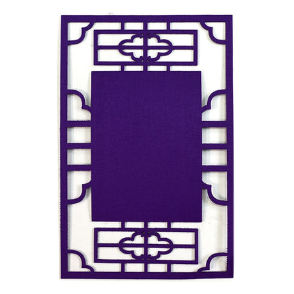 School Stereo Colorful Thick Non-woven Background Pad Decoration Materials, Size: 23.5x36cm(Purple)-garmade.com