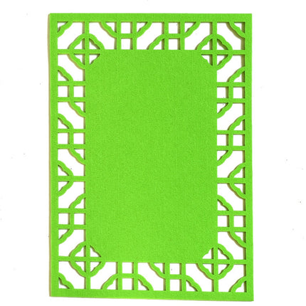 School Stereo Colorful Thick Non-woven Background Pad Decoration Materials, Size: 40x28cm(Green)-garmade.com
