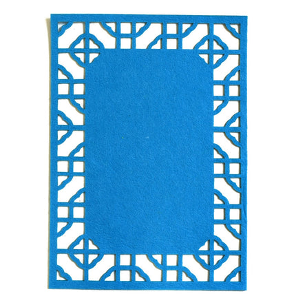 School Stereo Colorful Thick Non-woven Background Pad Decoration Materials, Size: 40x28cm(Blue)-garmade.com