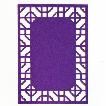 School Stereo Colorful Thick Non-woven Background Pad Decoration Materials, Size: 40x28cm(Purple)-garmade.com