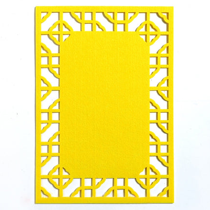 School Stereo Colorful Thick Non-woven Background Pad Decoration Materials, Size: 40x28cm(Yellow)-garmade.com