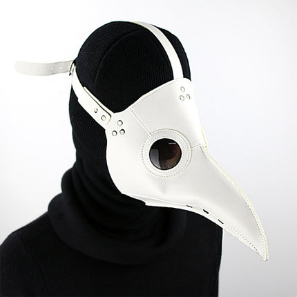 HG065 Halloween Dress Up Props Beak Shape Mask, Size: 30 x 25cm(White)-garmade.com