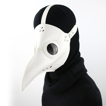 HG074 Halloween Crumpled Beak Shape Mask(White)-garmade.com