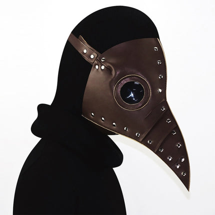 HG074 Halloween Crumpled Beak Shape Mask(Brown)-garmade.com