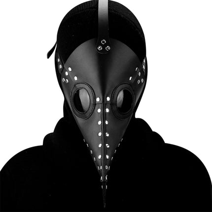 HG083 Halloween Solid Color Beak Shape Mask(Black)-garmade.com