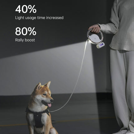 S62 Small and Medium Dog with Light Automatic Retractable Dog Leash, Length: 3m (Black)-garmade.com