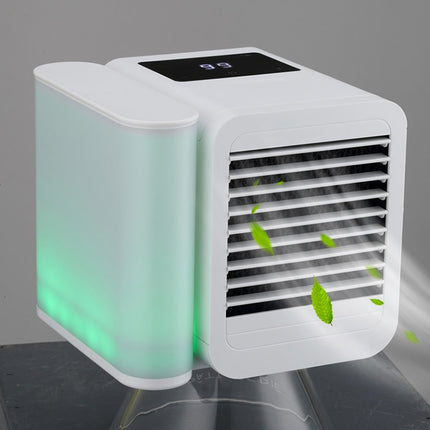 3 in 1 Refrigeration + Humidification + Purification Air Cooler Desktop Cooling Fan with Colorful Light-garmade.com