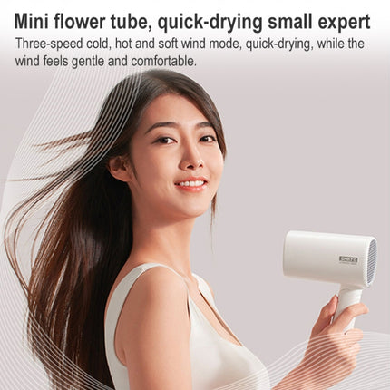 Original Xiaomi Youpin SMATE SH-A121 1000W Anion Electric Portable Folding Hair Dryer Two Speed Quick-Drying(Black)-garmade.com