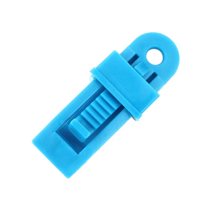 20 PCS Outdoor Tent Awnings Windproof Fixing Clip Multifunctional Wind Rope Buckle (Blue)-garmade.com
