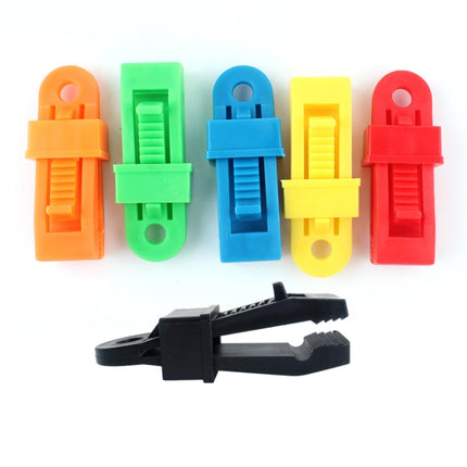 20 PCS Outdoor Tent Awnings Windproof Fixing Clip Multifunctional Wind Rope Buckle (Blue)-garmade.com