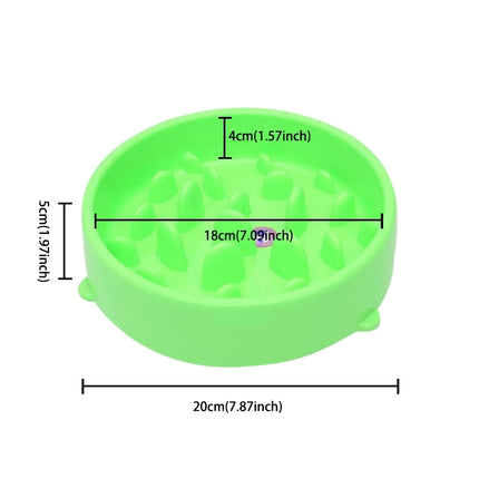Pet Bowl Preventing Choking PP Bowl(Green)-garmade.com