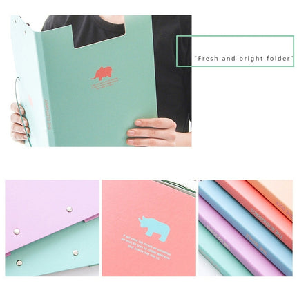 Creative Stationery Lovely Animal A4 Folder Test Paper Plate Holder School Office Supplies, Random Color Delivery-garmade.com
