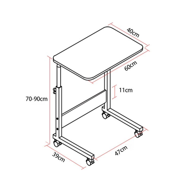 Wood Texture Portable Household Removable Laptop Desk Table Bedside Desk-garmade.com