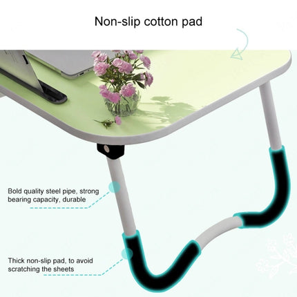 Foldable Non-slip Laptop Desk Table Stand with Card Slot & Cup Slot (Black)-garmade.com
